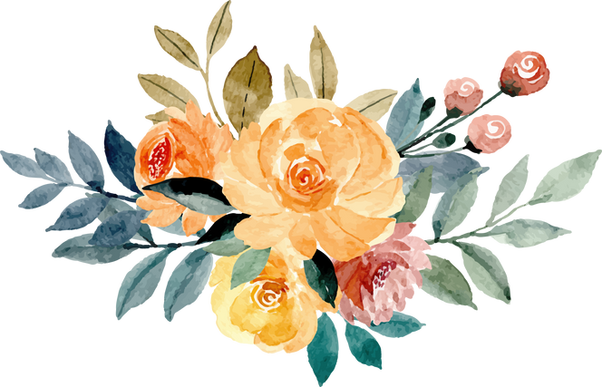 Watercolor Flower Bouquet